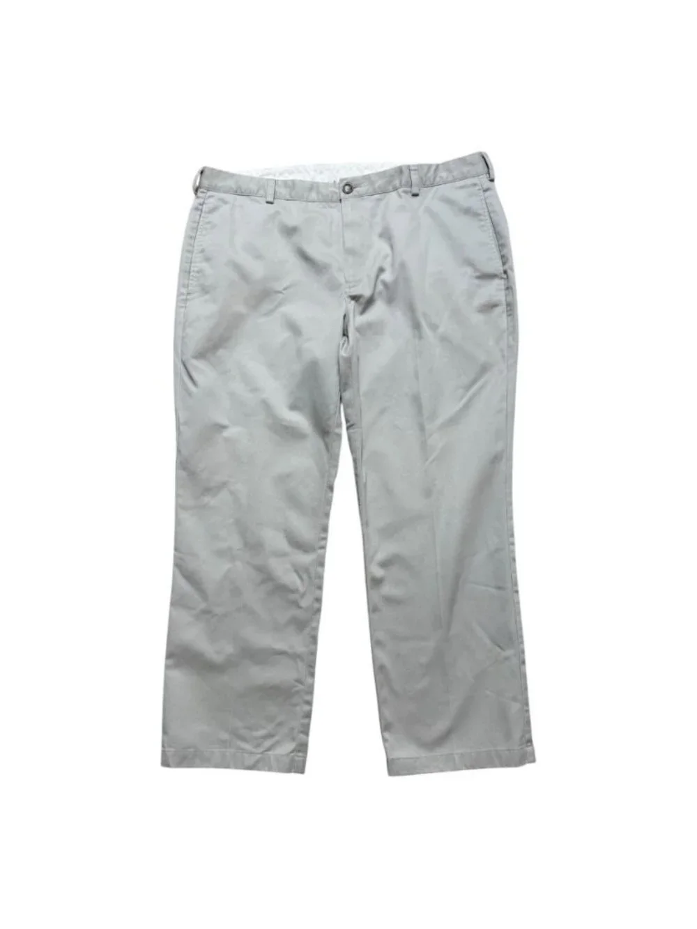L.L.Bean Standard Fit Khaki Pants Mens 38x29 Beige Flat Front Casual Chinos